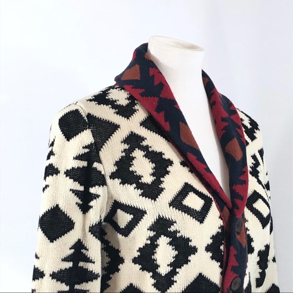 mens aztec cardigan